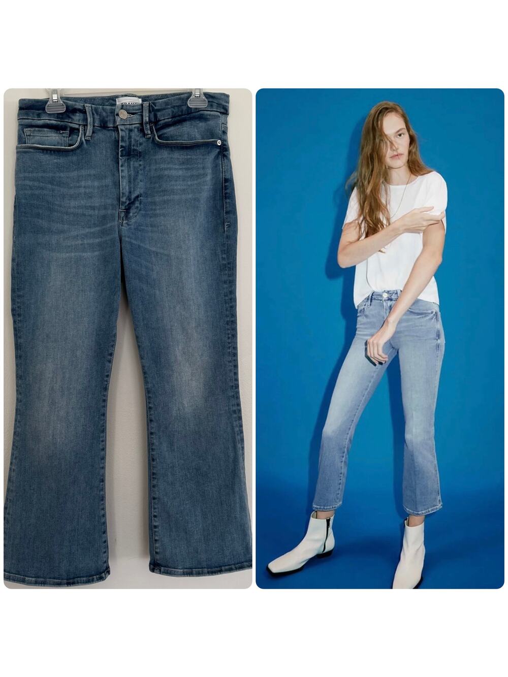 Frame Le One Crop Mini Boot Jeans